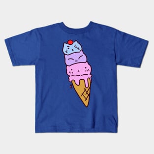 Icecream Cone Cats Kids T-Shirt